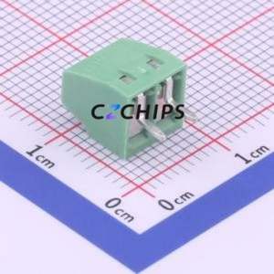 1751248 Screw Terminal Block Through hole Component (THT),P=3.5mm Connector 1x2P 3.5mm Green Through Hole - Product Image 2