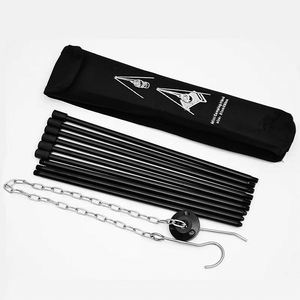 Meilleures ventes de trépied portable et pliant pour feu de camp en alliage d'aluminium pour <span class=keywords><strong>barbecue</strong></span> pour accrocher des ustensiles de cuisine - Product Image 4