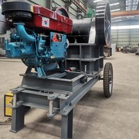 Concasseur à mâchoires compact Yuyuan de haute qualité, petit concasseur de pierres électrique stationnaire chinois, prix compétitif, avec moteur et roulement intégrés