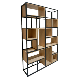 Phong cách công nghiệp trang trí phòng khách bằng gỗ sắt nghệ thuật cổ Kệ phòng khách văn phòng kệ sách kệ trưng bày - Product Image 2