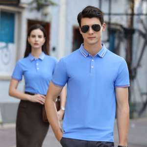 Venta al por mayor de alta calidad de Golf Unisex 85% algodón 15% Spandex Oversize Polo camiseta para hombres Polos para hombres - Product Image 1