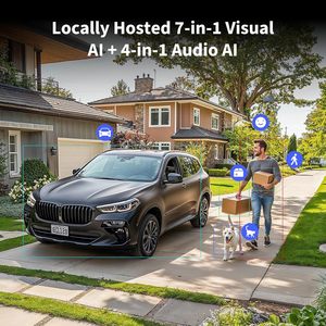Caméra de sécurité intelligente 4MP PoE avec vision nocturne couleur, compatible Matter Thread Hub Apple <span class=keywords><strong>HomeKit</strong></span>, pour extérieur - Product Image 4
