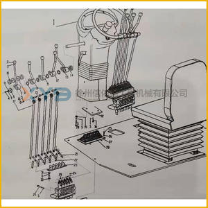 Pieza Original XCMG para Motoniveladora, Palanca de Conexión de Válvula Multivía, Placa de Conexión de Hierro, Accesorio Nuevo para Maquinaria de Construcción - Product Image 4