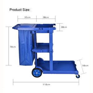 Carro <span class=keywords><strong>de</strong></span> limpieza comercial con cubos <span class=keywords><strong>de</strong></span> escurridor para necesidades <span class=keywords><strong>de</strong></span> limpieza - Product Image 4