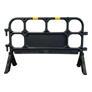 Barrera de Plástico HDPE Moldeada por Soplado 1350, Barrera de Seguridad de Plástico para Control de Multitudes con Panel Publicitario - Product Image 6