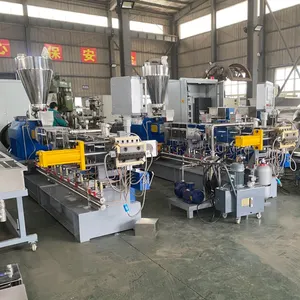 GSmach Recycled PA PP PE PET PC PS ABS Granlues Extruding Machine Twin Screw Extruder For Plastic