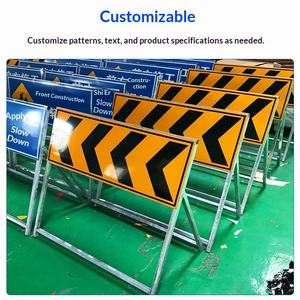 Señal <span class=keywords><strong>de</strong></span> Seguridad Portátil para Obras <span class=keywords><strong>de</strong></span> Construcción con Soporte, Señal <span class=keywords><strong>de</strong></span> <span class=keywords><strong>Advertencia</strong></span> Azul <span class=keywords><strong>de</strong></span> Aluminio para Mantenerse Seguro <span class=keywords><strong>en</strong></span> Obras Viales - Product Image 4