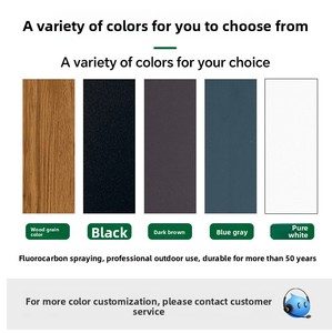 Recinzione per la privacy in lega di alluminio sigillata, per esterni, giardino, cortile, parete divisoria, barriera protettiva, ringhiera artistica per cortile - Product Image 3