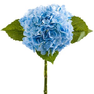 Flores de Hortensia Artificiales Haiyi, Grandes, de Seda, Azules y Blancas, para Decoración de Bodas - Product Image 5
