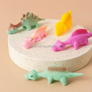 Jouet lance-poulet créatif anti-stress amusant à presser, dinosaure collant mural en caoutchouc pour garçons - Product Image 2