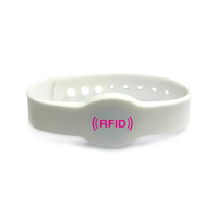 Bracelet RFID passif Bracelet en Silicone réutilisable étanche 13.56Mhz 1K NFC Bracelets Bracelet pour contrôle d'accès