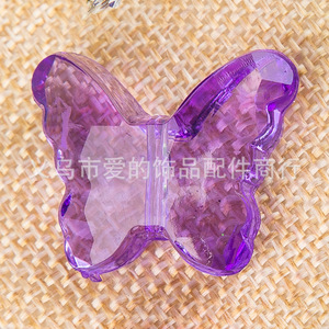 Butterfly Acrylic <b>Beads</b> Loose Transparent For Jewelry Making 22T ML22 - Product Image 2