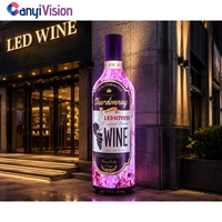 Écran LED pour bière, forme et taille personnalisables, affichage publicitaire mobile, panneau LED flexible, vidéo personnalisée