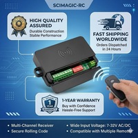 Récepteur universel de porte de garage 433 MHz de haute qualité, 2 canaux, module relais AC/DC 7-32V pour contrôle de portail, livraison rapide
