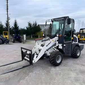 China Hersteller 1 Tonne Lader Mini Shall Front Gelenks chaufel lader mit Gabeln - Product Image 1