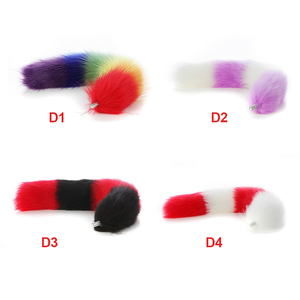 Coloré longues queues courtes amovible Plug Anal accessoires fesses décorations BDSM jouets sexuels pour hommes femmes - Product Image 6