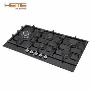 Hot Selling 5 <b>Ring</b> Cast Iron Pan Support Tempered Glass 36 Inch Gas Cooktop - Product Image 2