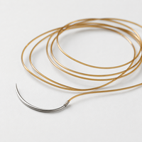 Fil de Catgut Stérile XY-CHC01, Suture Chromique Résorbable USP 0 à 4 pour Hôpitaux Vétérinaires et Fournitures Médicales Vétérinaires