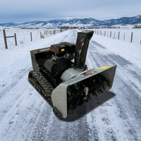 Souffleuse à neige électrique sur chenilles de 9,0 kW, largeur 120 cm, modèle HD 200F, télécommandée, automotrice, pour l'élimination de la neige dans les cours et sur les routes