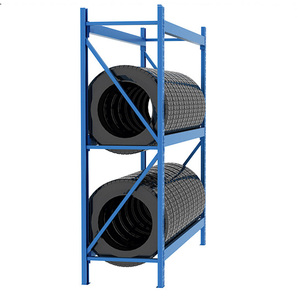 Lưu trữ Giá <span class=keywords><strong>3</strong></span> <span class=keywords><strong>Tier</strong></span> có thể điều chỉnh chiều cao kho lưu trữ giá Heavy Duty kho lốp hiển thị xe máy Phụ tùng lốp giá - Product Image 5