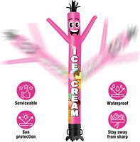 10FT Tall Wacky Wavy Dancing Air Dancer Tube de crème glacée gonflable homme pour les décorations publicitaires de Promotion d'affaires en plein air