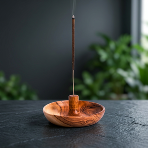 Support de brûleur d'encens en bois en gros, bol attrape-cendres, décoration d'intérieur, méditation, yoga, encensoir de table, diffuseurs d'aromathérapie - Product Image 1