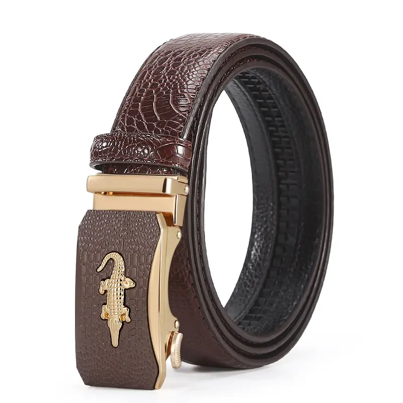 Hot Sale Business Western-style ceinture pour homme Roupas Acessórios Homens Belt para PU Crocodile Leather Style