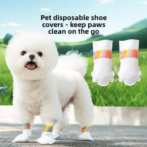 Coprigambe Monouso per Animali Domestici, Copriscarpe Impermeabili Antiscivolo in Tessuto Non Tessuto per Cani, per Tutte le Stagioni - Product Image 1
