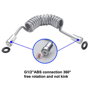 ABS Galvanoplastia Lavadora <span class=keywords><strong>Spray</strong></span> Gun Set Eco-Friendly WC Companion Bidé Flusher Auto-limpeza Chuveiro Cabeças para Cozinha - Product Image 3