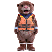 Costumes de mascotte d'otter 3D de haute qualité pour les événements de carnaval et de fête, en matériau EVA