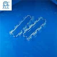 Prix de gros porte intelligente personnalisée de haute qualité transparente en polycarbonate transparent avec volet roulant