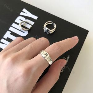 Dylam Teddy Bear Jewelry Sterling Adjustable <b>Stacking</b> Stamped 925 Fashion <b>Ring</b> Chunky <b>Rings</b> Dainty Blank <b>Silver</b> Plated Open - Product Image 4