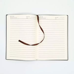 สมุดบันทึกปกหนัง PU ขนาด A5 แบบส่วนตัว 100 แผ่น ปกอ่อนสไตล์ Legal Pad พร้อมสลักชื่อ ข้อความ หรือโลโก้ สำหรับนักเรียน - Product Image 3