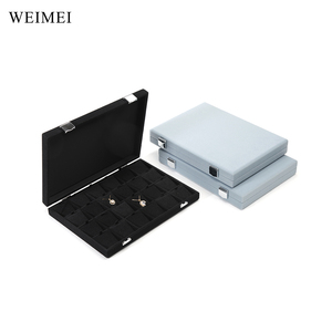 WEIMEI Wholesale Pu <b>Large</b> Capacity Elegant Velvet Jewelry <b>Box</b> Custom Travel Storage for Personalized Watch Ring Earring <b>Gifts</b> - Product Image 6