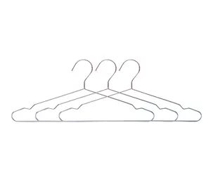Groothandel Kleding Draad Hangers Metalen Handdoek Hangers Antislip Ijzer Verchroomd Zilver Metalen Hangers