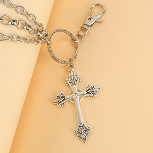 Hip Hop Fashion Punk Metal <b>Cross</b> Waist <b>Chain</b> For Men Halloween Accessory Zinc Alloy Multi Layered <b>Chain</b> With <b>Cross</b> Pendant - Product Image 4