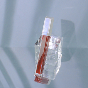 Irisé bleu carré Tube brillant à lèvres 7ml brillant conteneur Transparent brillant à lèvres baguette Tubes pour cosmétiques - Product Image 3