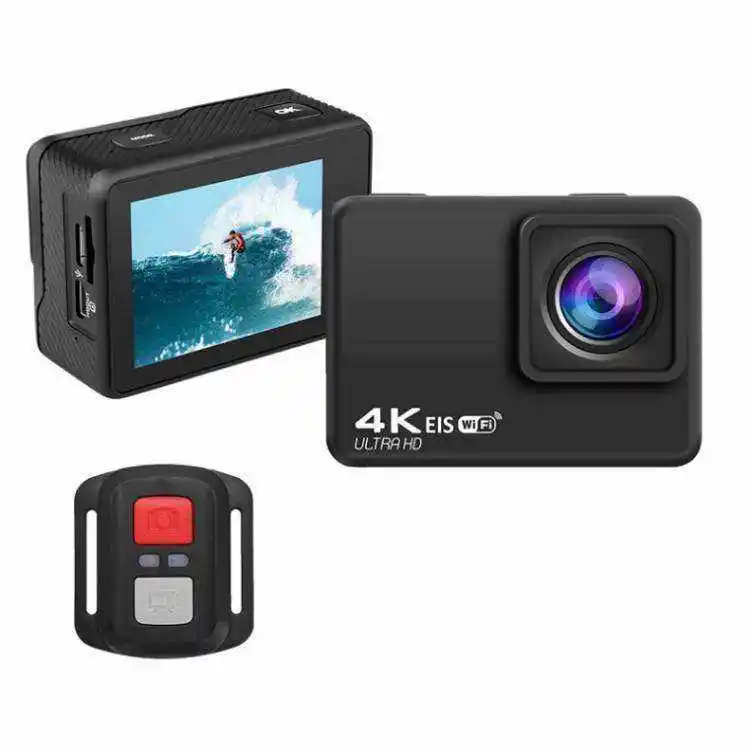 V35 Remote Control Sports Camera Slow Motion Video 170 Wide Angle 4K 30fps Action Camera with EIS