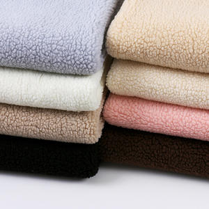 नवीनतम डिजाइन नकली भेड़, मेमने अशुद्ध फर कृत्रिम पॉलिएस्टर Thickened गर्म प्रभाव बुना हुआ शेरपा ऊन कपड़े के लिए परिधान/ - Product Image 1