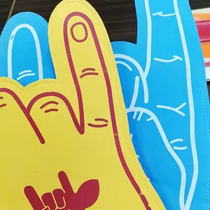 Akzeptiert kleine Mengen von benutzer definierten Eva Foam Finger Hand Jubel handschuhe Schaum Hand Finger für Sport