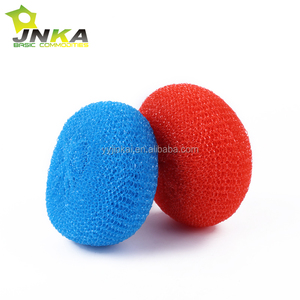 Nhà Máy bán hàng trực tiếp hộ gia đình làm sạch nhựa lưới cọ rửa 7g * 2pcs PP bóng cọ rửa bọt biển & cọ rửa miếng đệm - Product Image 2