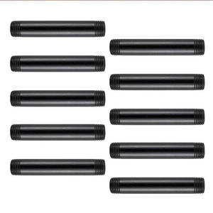 מראש לחתוך שחור מתכת צינור פלדה מתלה צינור מדף תעשייתי צינור דקור - Product Image 1