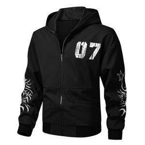 Sudadera Holgada y Gruesa para Hombre, Chaqueta con Cremallera de Manga Larga, Chaqueta Informal tipo Cárdigan, Chaqueta Cortavientos para Otoño e Invierno - Product Image 5