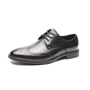 Nouvelle collection printemps : Chaussures en cuir pour hommes, formelles et décontractées, tendance, à bout large, style britannique, chaussures de gentleman - Product Image 2
