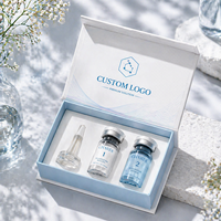 Boîte-cadeau magnétique en papier kraft sur mesure pour flacon de peptide, emballage cosmétique pour flacon de peptide 10ml/3ml