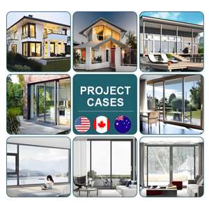 Hiện đại Heavy-Duty tự động đôi nhiệt phá vỡ kính trượt Patio cửa quá khổ cho sân phòng khách phòng ngủ nội thất - Product Image 6