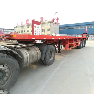Nhà Máy Giá 3 trục phẳng Trailer bán 3 trục 20ft 40ft <span class=keywords><strong>container</strong></span> phẳng giường phẳng Trailer bán - Product Image 3