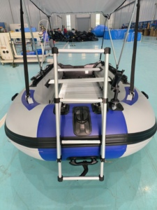 4M 4.2M Grijze Kleur Aluminium Vloer Opblaasbare Boot Voor 6 Personen Voor Meer Rivier En Offshore Zee Reizen Roeiboot - Product Image 5