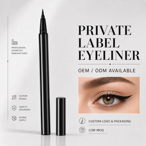Embout de cheveux fins de 1mm, emballage noir et blanc, eyeliner liquide imperméable et résistant aux taches, longue durée, 24 h, logo personnalisé - Product Image 2