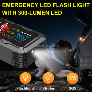 Пусковое устройство с компрессором, портативное пусковое устройство для автомобиля с воздушным насосом, внешний аккумулятор с функцией подкачки шин - Product Image 4